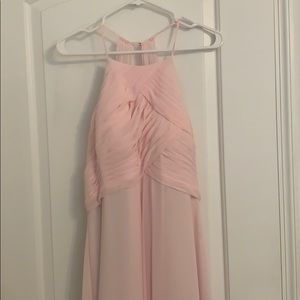 Azazie Blusing pink Long Dress